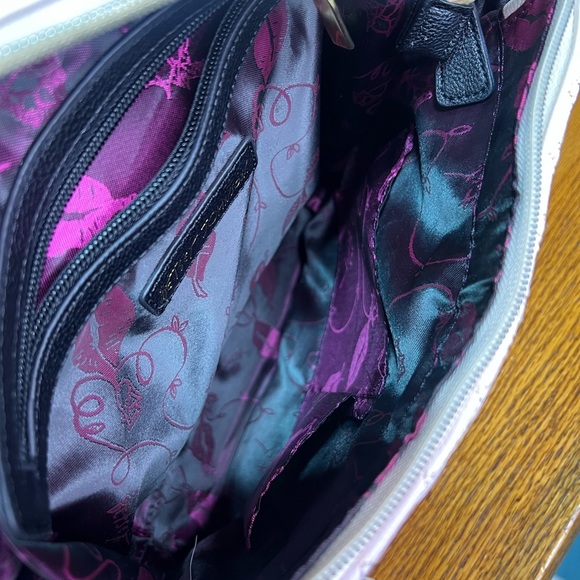 Betsey Johnson Quilted Pink and Black Backpack - Picture 4 of 4